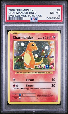 2016 Pokemon Xy Evolutions 9 Charmander-holo Cosmos-toys R Us PSA