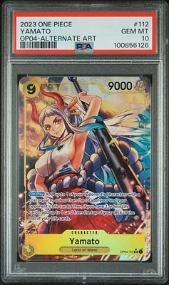 2023 One Piece Kingdoms Of Intrigue 112 Yamato Alternate Art PSA 10