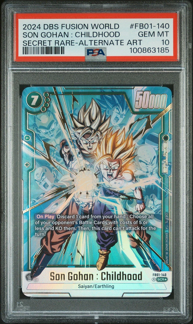 GameStop 2024 Dragon Ball Super Card Game Fusion World Awakened Pulse  Fb01-140 Son Gohan : Childhood Secret Rare-alternate Art PSA 10 | MainPlace  Mall