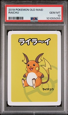 2019 Pokemon Old Maid Raichu PSA 10