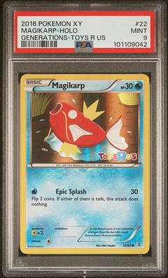 2016 Pokemon Xy Generations 22 Magikarp-holo Toys R Us PSA 9