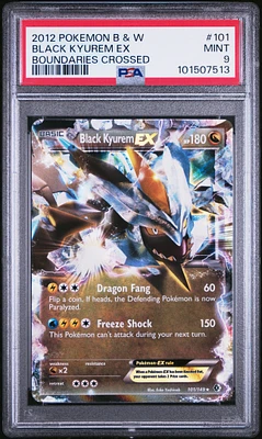 2012 Pokemon Black & White Boundaries Crossed Black Kyurem Ex PSA