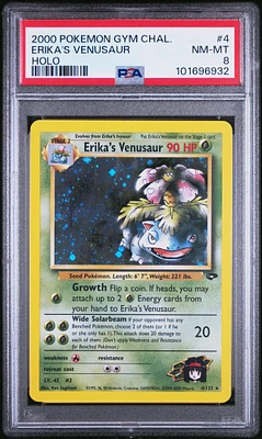 2000 Pokemon Gym Challenge 4 Erika's Venusaur Holo PSA