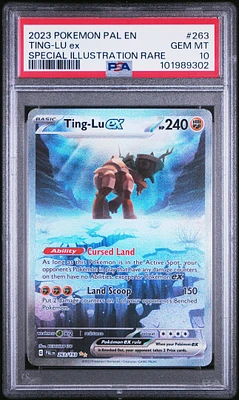 2023 Pokemon Pal En-paldea Evolved 263 Ting-lu Ex Special Illustration Rare PSA