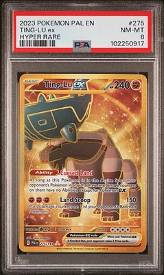 2023 Pokemon Pal En-paldea Evolved 275 Ting-lu Ex Hyper Rare PSA