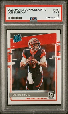 2020 Panini Donruss Optic 151 Joe Burrow PSA