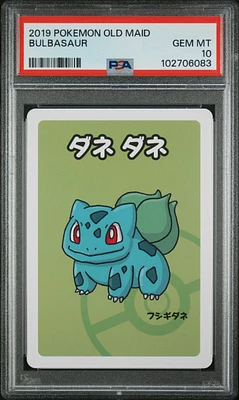 2019 Pokemon Old Maid Bulbasaur PSA 10