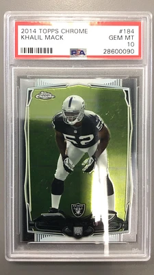 2014 Topps Chrome 184 Khalil Mack PSA 10