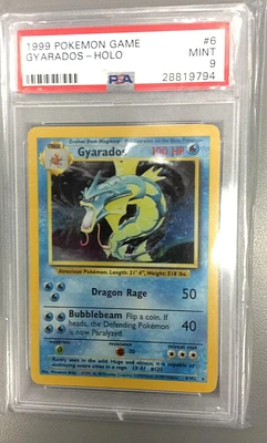 1999 Pokemon Game 6 Gyarados-holo PSA