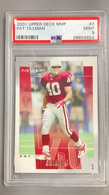 2001 Upper Deck Mvp 7 Pat Tillman PSA 9