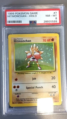 1999 Pokemon Game 7 Hitmonchan PSA