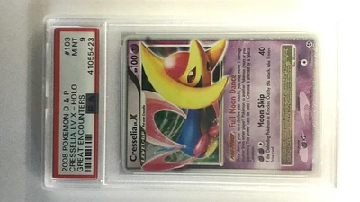 2008 Pokemon Diamond & Pearl Great Encounters 103 Cresselia Lv.x-holo PSA 9