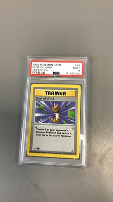 1999 Pokemon Game 93 Gust Of Wind 1st Edition PSA 9