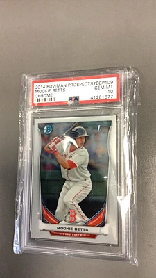 2014 Bowman Prospects Bcp109 Mookie Betts PSA 10