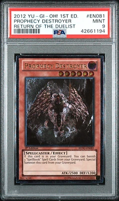 2012 Yu-gi-oh! Redu-return Of The Duelist En081 Prophecy Destroyer 1st Edition PSA 9