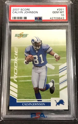 2007 Score 351 Calvin Johnson PSA 10