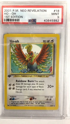 2001 Pokemon Neo Revelation 1st Edition 18 Ho PSA 9