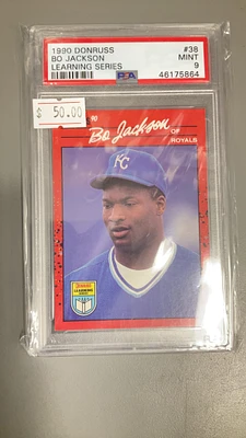 1990 Donruss Learning Series 38 Bo Jackson PSA 9