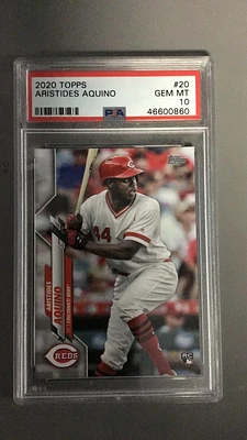 2020 Topps 20 Aristides Aquino PSA 10