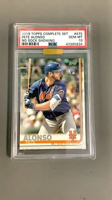 2019 Topps Complete Set 475 Pete Alonso PSA 10