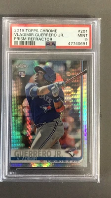 2019 Topps Chrome 201 Vladimir Guerrero Jr. Prism Refractor PSA