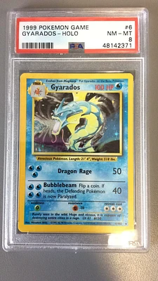 1999 Pokemon Game 6 Gyarados PSA