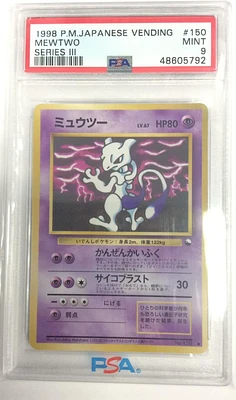 1998 Pokemon Japanese Vending 150 Mewtwo Series Iii PSA