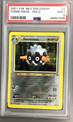 2001 Pokemon Neo Discovery 2 Forretress-holo PSA 9