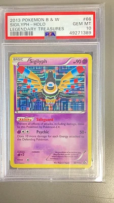 2013 Pokemon Black & White Legendary Treasures 66 Sigilyph PSA 10