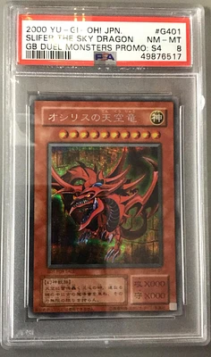 2000 Yu-gi-oh! Japanese Gameboy Duel Monsters Promos: Ser. 4 G401 Slifer The Sky Dragon PSA 8