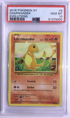 2016 Pokemon Xy Evolutions 9 Charmander PSA