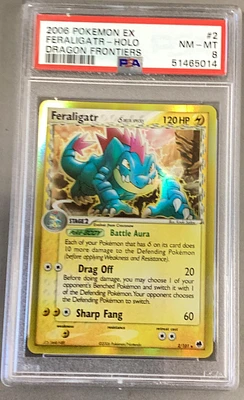 2006 Pokemon Ex Dragon Frontiers 2 Feraligatr-holo PSA