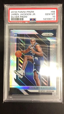 2018 Panini Prizm 66 Jaren Jackson Jr. Silver Prizm PSA 10