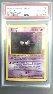 1999 Pokemon Game 50 Gastly PSA