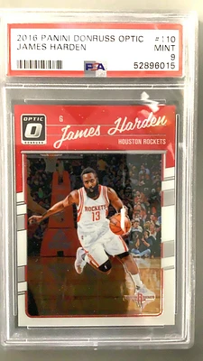 2016 Panini Donruss Optic 110 James Harden PSA 9