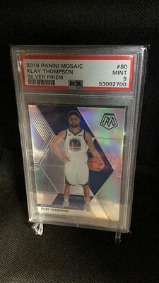 2019 Panini Mosaic 80 Klay Thompson Silver Prizm PSA 9