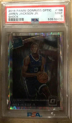 2018 Panini Donruss Optic 188 Jaren Jackson Jr. Shock PSA 9