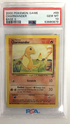 2000 Pokemon Game Base Ii 69 Charmander PSA