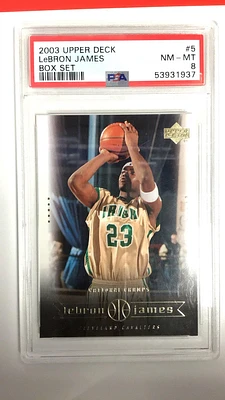 2003 Upper Deck Lebron James Box Set Lebron James PSA