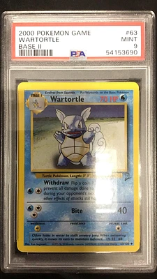 2000 Pokemon Game Base Ii 63 Wartortle PSA