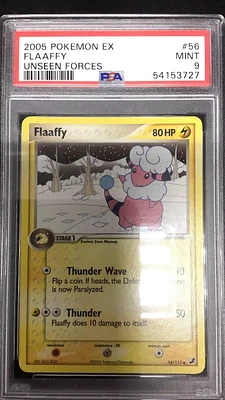 2005 Pokemon Ex Unseen Forces 56 Flaaffy PSA 9