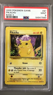 2000 Pokemon Game Base Ii 87 Pikachu PSA