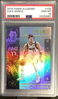 2019 Panini Illusions 134 Luka Doncic PSA 10