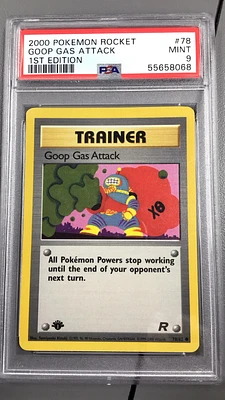 2000 Pokemon Rocket 78 Goop Gas Attack 1st Edition PSA