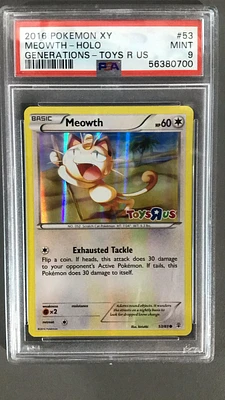 2016 Pokemon Xy Generations 53 Meowth-holo Toys R Us PSA