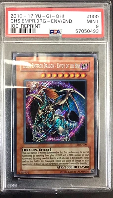 2010-2017 Yu-gi-oh! Invasion Of Chaos Reprint 000 Chaos Emperor Dragon - Envoy Of The End PSA 9