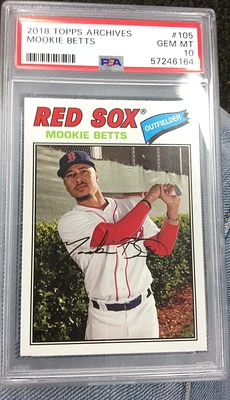 2018 Topps Archives 105 Mookie Betts PSA 10