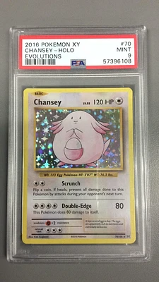 2016 Pokemon Xy Evolutions 70 Chansey PSA 9