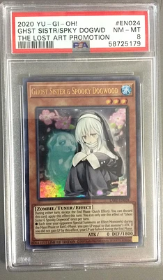 2020 Yu-gi-oh! The Lost Art Promotion En024 Ghost Sister & Spooky Dogwood PSA 8