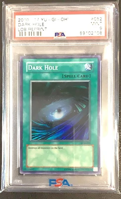 2010-2017 Yu-gi-oh! Legend Of Blue Eyes White Dragon Reprint 052 Dark Hole PSA 9